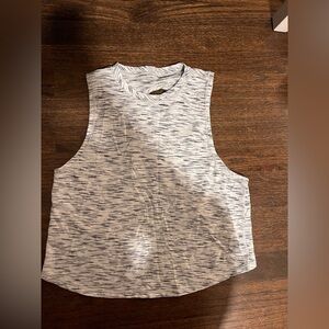 lululemon athletica Black, Gray, and White Marl Tank